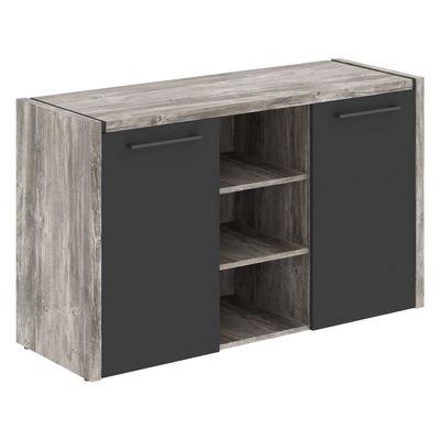 Morris Trend MTF 140 (Сосна Нордик/Антрацит) Тумба с фригобаром