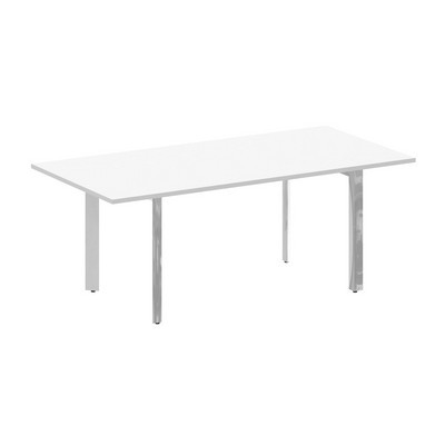 Onix Direct Lux M-O.MP-PRG-19 (Белый бриллиант) Стол переговорный на П-образном м/к