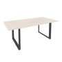 Onix Direct O.MO-PRG-19 (Денвер светлый/Антрацит) Стол переговорный на О-образном м/к