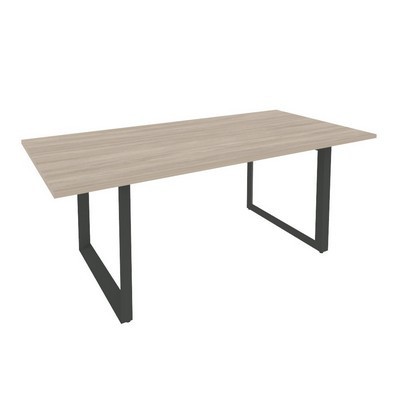 Onix Direct O.MO-PRG-19 (Дуб аттик/Антрацит) Стол переговорный на О-образном м/к