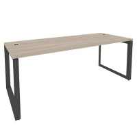 Onix Direct O.MO-SRR-6.8 (Дуб аттик/Антрацит) Стол рабочий руководителя на О-образном м/к