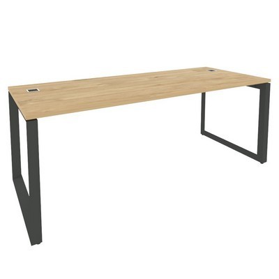 Onix Direct O.MO-SRR-6.8 (Тиквуд светлый/Антрацит) Стол рабочий руководителя на О-образном м/к