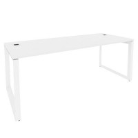 Onix Direct O.MO-SRR-6.8 (Белый бриллиант/Белый) Стол рабочий руководителя на О-образном м/к