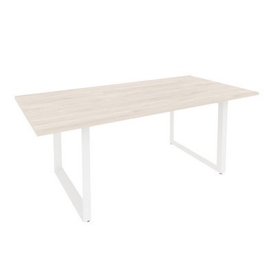 Onix Direct O.MO-PRG-19 (Денвер светлый/Белый) Стол переговорный на О-образном м/к