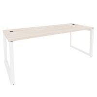 Onix Direct O.MO-SRR-6.8 (Денвер светлый/Белый) Стол рабочий руководителя на О-образном м/к