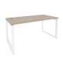 Onix Direct O.MO-SRR-4.8 (Дуб аттик/Белый) Стол рабочий руководителя на О-образном м/к