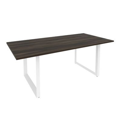 Onix Direct O.MO-PRG-19 (Дуб Мали/Белый) Стол переговорный на О-образном м/к