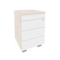 Onix Direct O.TM-3 TIP (Денвер светлый/Белый) Тумба мобильная (TIP-ON)