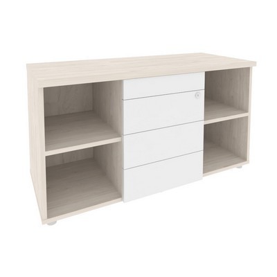 Onix Direct O.TS-11 TIP (Денвер светлый/Белый) Тумба сервисная с ящиками TIP-ON