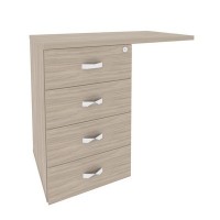 Onix Direct O.TPU-4 (Дуб аттик) Тумба приставная (универсальная л/пр)