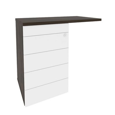 Onix Direct O.TPU-4 TIP (Дуб Мали/Белый) Тумба приставная (TIP-ON) (универсальная л/пр)