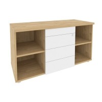 Onix Direct O.TS-11 TIP (Тиквуд светлый/Белый) Тумба сервисная с ящиками TIP-ON