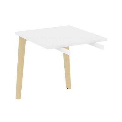 Onix Wood Direct OW.BR-7 (Белый бриллиант/Дуб светлый) Брифинг-приставка, опоры - массив дерева