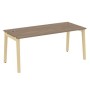 Onix Wood Direct OW.SRR-5.8 (Дуб аризона/Дуб светлый) Стол рабочий руководителя, опоры - массив дерева