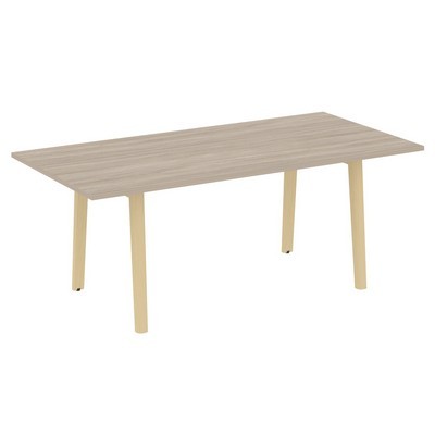 Onix Wood Direct OW.PRG-19 (Дуб аттик/Дуб светлый) Стол переговорный, опоры - массив дерева