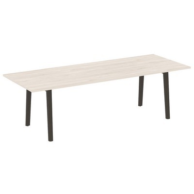 Onix Wood Direct OW.PRG-25 (Денвер светлый/Дуб темный) Стол переговорный, опоры - массив дерева