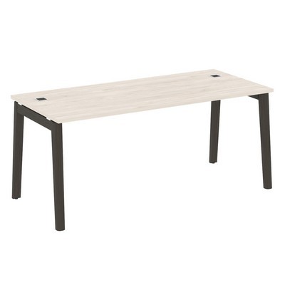 Onix Wood Direct OW.SRR-5.8 (Денвер светлый/Дуб темный) Стол рабочий руководителя, опоры - массив дерева
