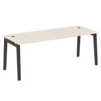 Onix Wood Direct OW.SRR-6.8 (Денвер светлый/Дуб темный) Стол рабочий руководителя, опоры - массив дерева