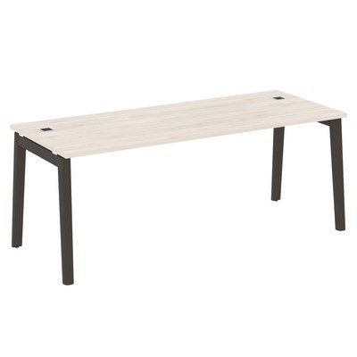 Onix Wood Direct OW.SRR-6.8 (Денвер светлый/Дуб темный) Стол рабочий руководителя, опоры - массив дерева