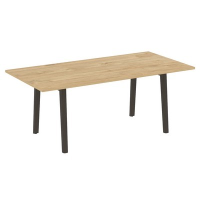 Onix Wood Direct OW.PRG-19 (Тиквуд светлый/Дуб темный) Стол переговорный, опоры - массив дерева