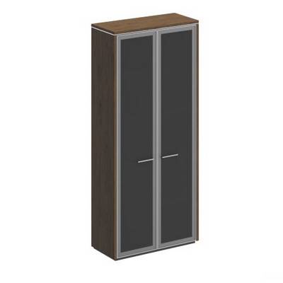 Orion ВЛ 344 ДТ (Дуб табачный) Шкаф для документов с высокими стеклянными дверями