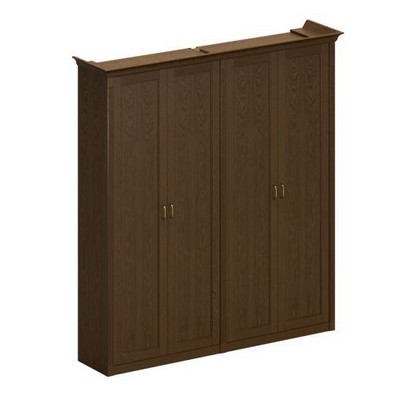 Perseo ПС 356 ДМ (Дуб мелвилл) Шкаф высокий с закрытыми дверями, 2 для документов