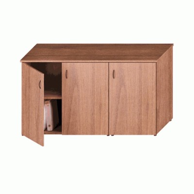 Престиж Исп.06 (Темный орех) Шкаф комбинированный низкий (закрытый + закрытый узкий)