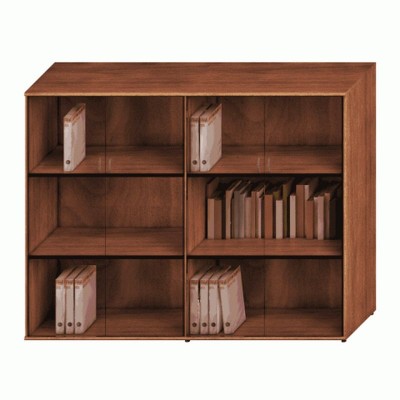 Престиж Исп.23 (Темный орех) Шкаф комбинированный средний (стекло + стекло)