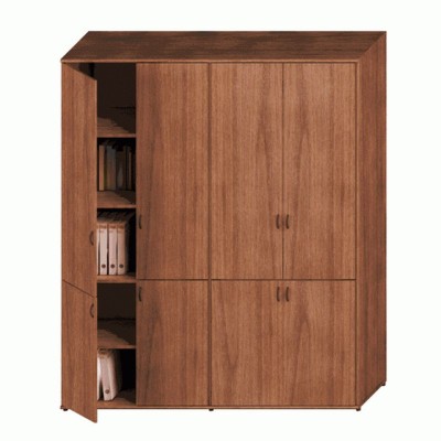 Престиж Исп.54 (Темный орех) Шкаф комбинированный высокий (закрытый + закрытый)