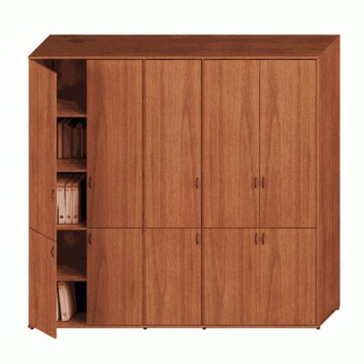 Престиж Исп.58 (Темный орех) Шкаф комбинированный высокий (закрытый + закрытый узкий + закрытый)