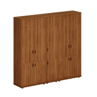 Престиж Исп.58 (Темный орех) Шкаф комбинированный высокий (закрытый + закрытый узкий + закрытый)