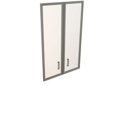 Приоритет К-981 Комплект дверей стекло в алюминиевой рамке