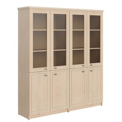 Raut RHC 180.2 (Бук тиара) Шкаф высокий 2-х секционный комбинированный