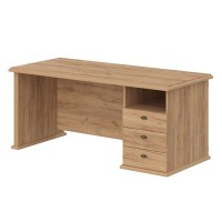 Raut RDT 188 R (Дуб бофорд) Стол руководителя однотумбовый