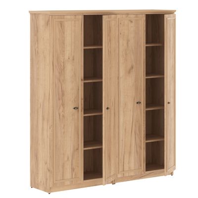 Raut RHC 180.1 (Дуб бофорд) Шкаф высокий 2-х секционный с глухими дверьми