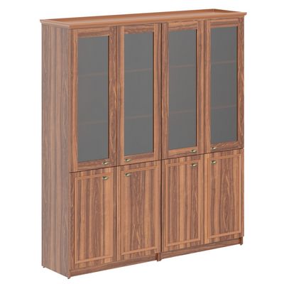 Raut RHC 180.2 (Орех даллас) Шкаф высокий 2-х секционный комбинированный