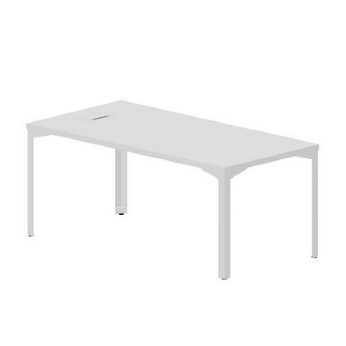 RY1809 BLBL (Белый/Белый) Стол руководителя с аутлетом