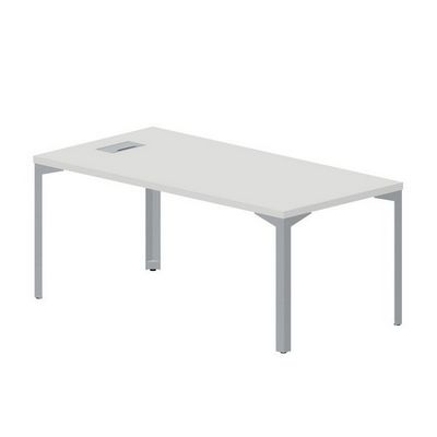 Ray Executive RY1809 BLTI (Белый/Титан) Стол руководителя с аутлетом