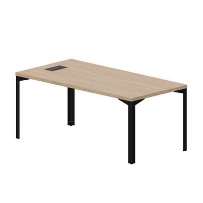 Ray Executive RY1809 OWNR (Светлый дуб/Черный) Стол руководителя с аутлетом