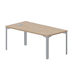 RY1809 OWTI (Светлый дуб/Титан) Стол руководителя с аутлетом