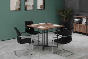 Переговорные столы Rift Direct дуб табак/антрацит металл