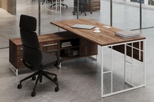 Кабинет Rift Direct дуб табак/белый металл