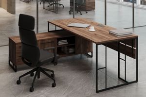 Кабинет Rift Direct дуб табак/черный металл