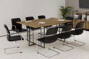 Переговорные столы Rift Direct дуб винченцо/антрацит металл