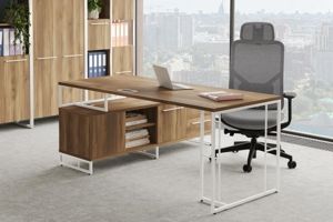 Кабинет Rift Direct сандал янтарный/белый металл