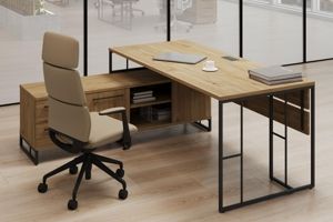 Кабинет Rift Direct тиквуд светлый/антрацит металл