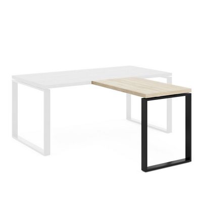 Rotonda RO100 (Дуб светлый/Черный) Приставка к столу