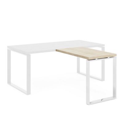 Rotonda RO100CH (Дуб светлый/Хром) Приставка к столу