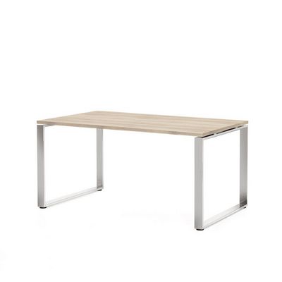 Rotonda RO160CH (Дуб светлый/Хром) Стол руководителя