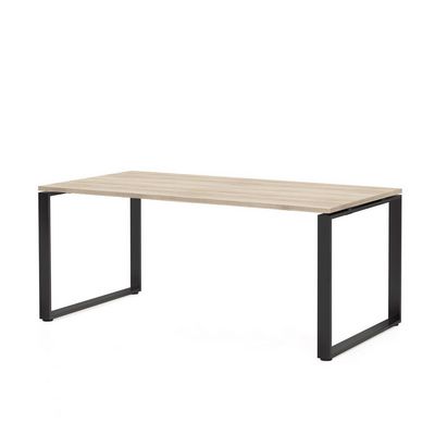 Rotonda RO180 (Дуб светлый/Черный) Стол руководителя